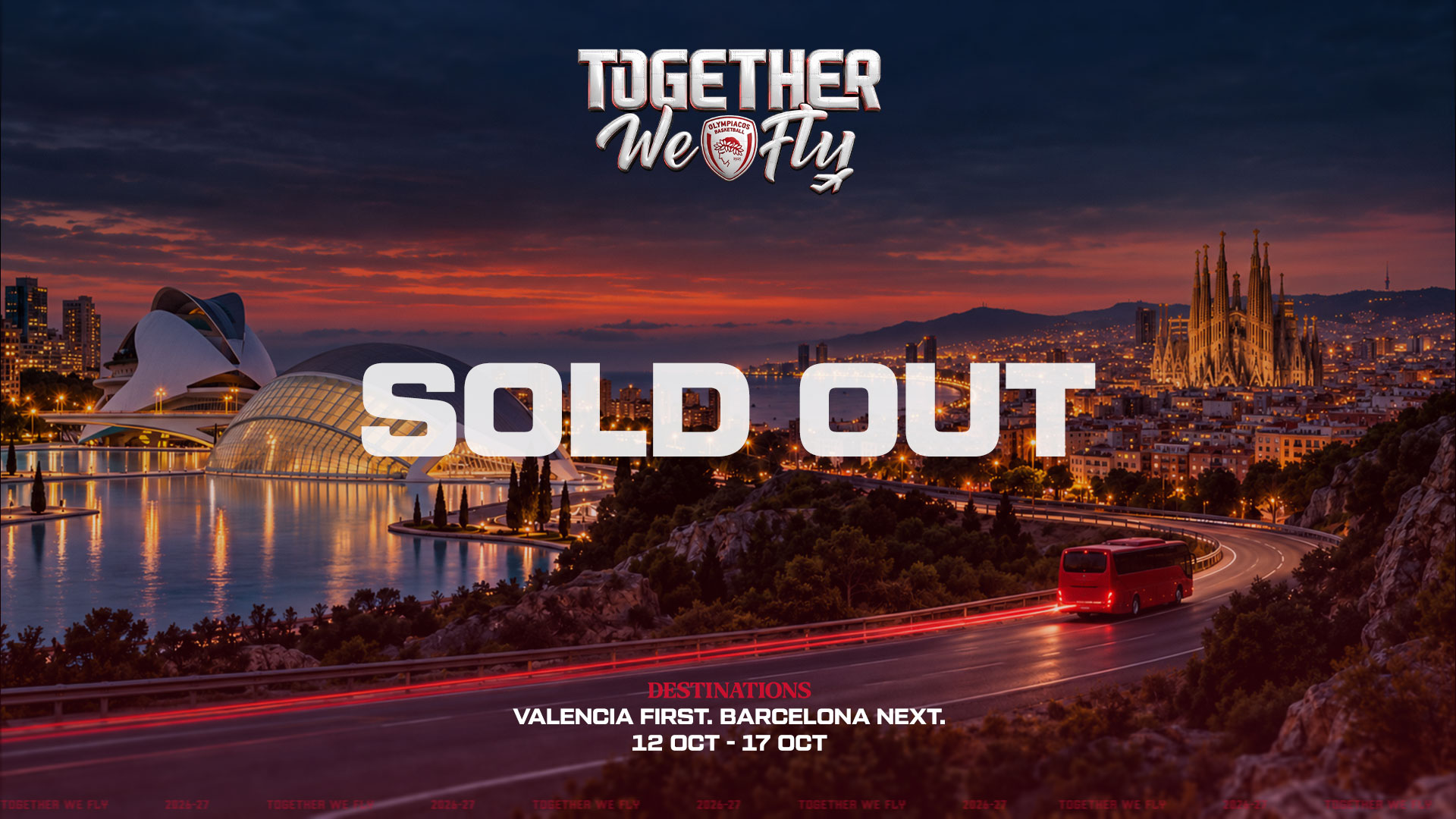 SOLD OUT το Βαλένθια - Βαρκελώνη!