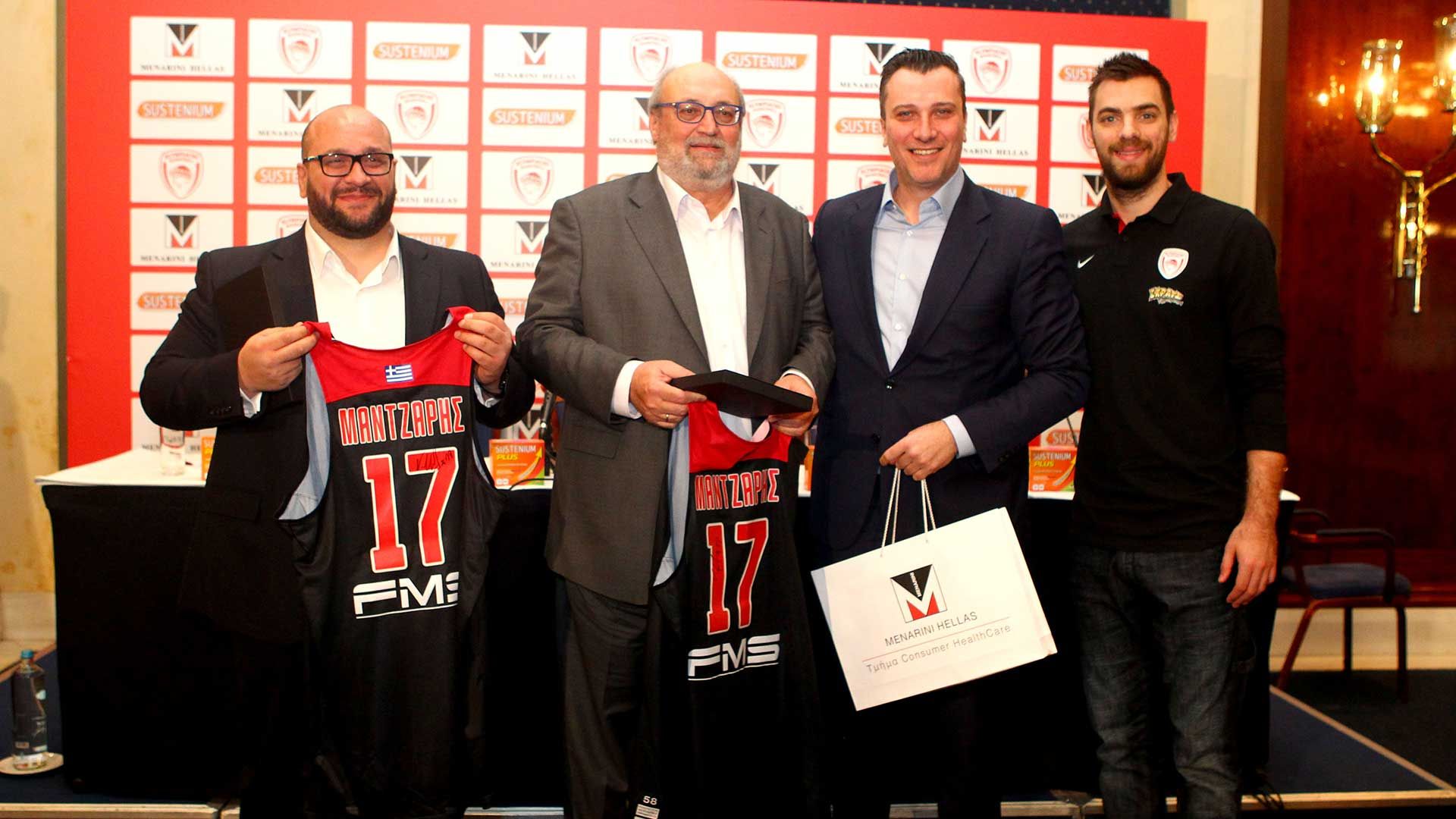 Η παρουσίαση της συνεργασίας του Ολυμπιακού με τη Menarini (Video)