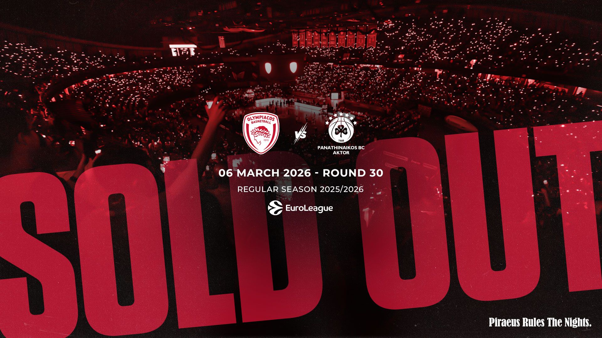 Sold Out ο αγώνας της Ευρωλίγκας με τον Παναθηναϊκό