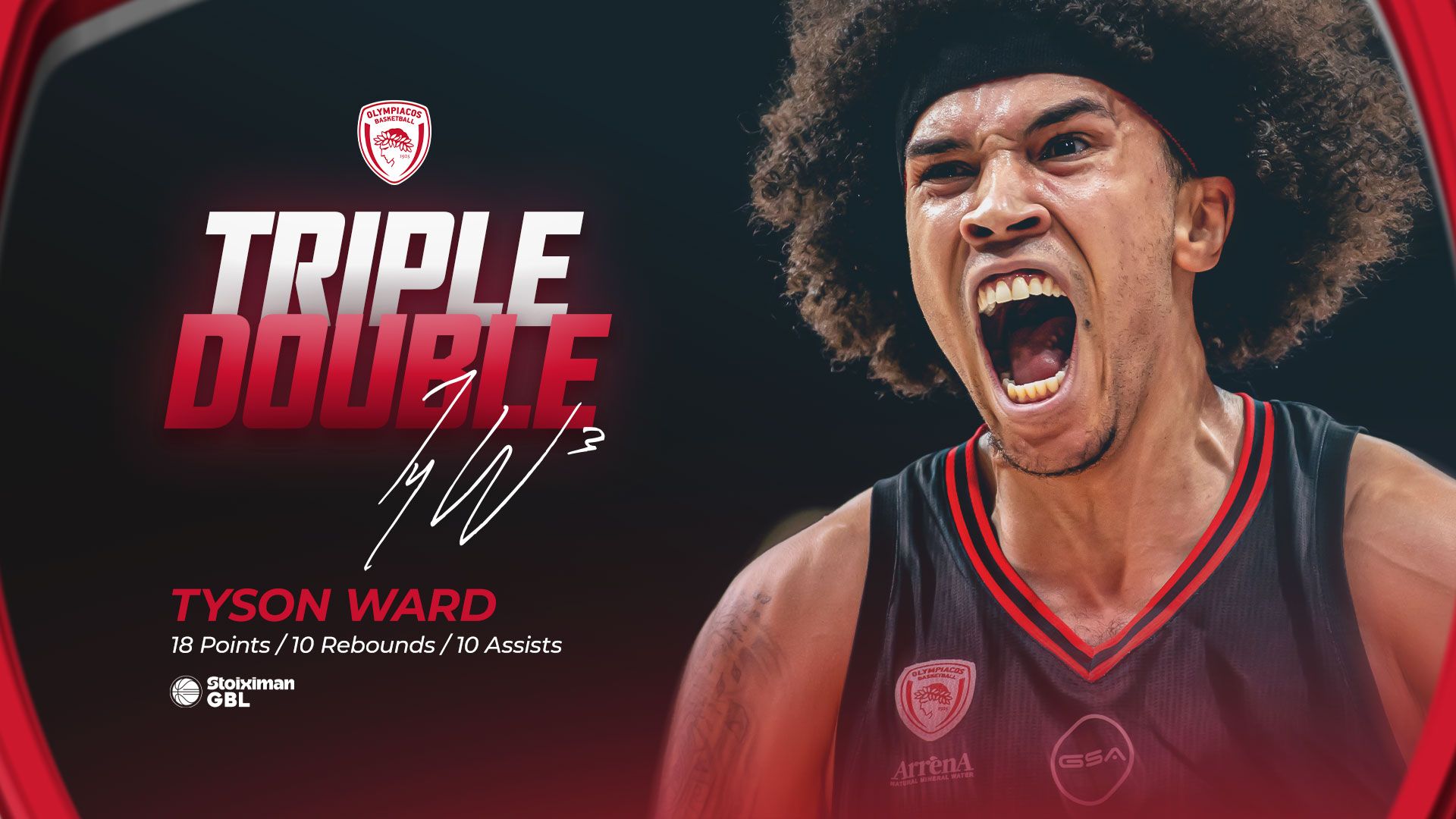 A triple-double and a record for Τyson Ward
